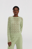 Lightweight Cashmere Sweater with Openwork Design