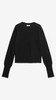 Fashion Design Black Cashmere Crewneck Sweater