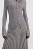 Shiny Silk Blended Knit Skirt
