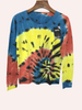 CASHMERE SWEATER WITH DAZZLING TIE-DYE