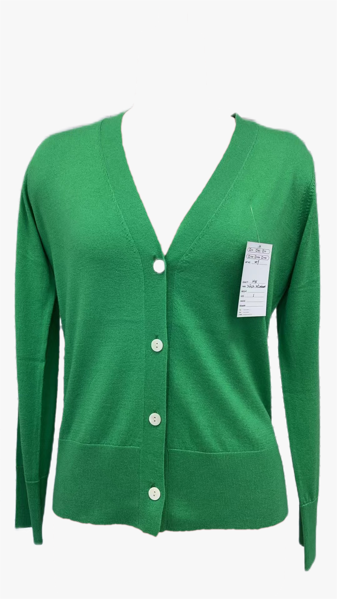 Women's V neck Pure Cashmere Button Cardigan 