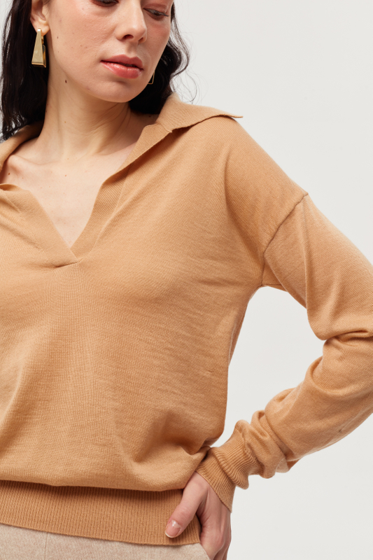 Knitting Elgent Women Pullover Oversize V Neck Soft Knitwear Pure 100% Cashmere Sweater