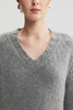 Women's V-Neck Wool and Cashmere Blend Pullover