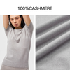 Knitting Elgent Women Pullover Oversize V Neck Soft Knitwear Pure 100% Cashmere Sweater