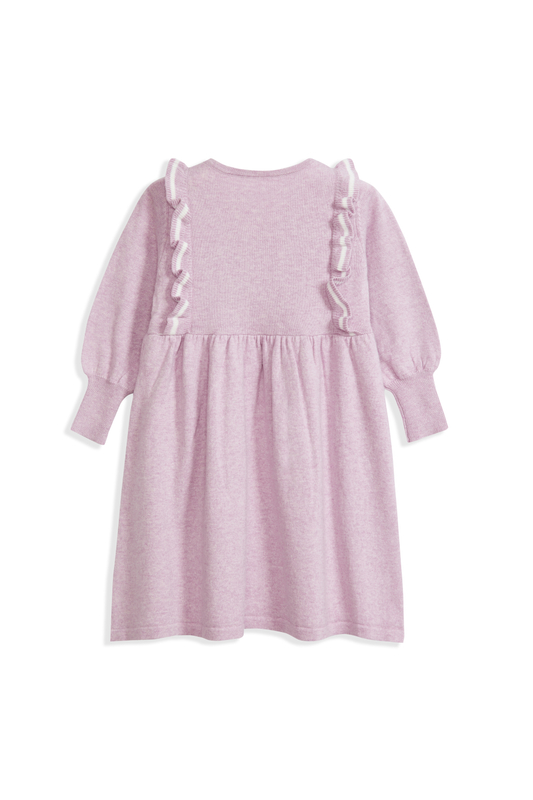 KID'S PINK COTTON CASHMERE DRESS