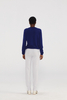 Premium Navy Cashmere Cardigan Sweater