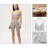 Luxurious 100% Cashmere Knitted Sport Bra for Ultimate Comfort