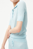 Women's Wool Pointel Polo T-shirt