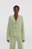 Chic Pure Cashmere Cardigan with Button