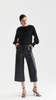 Fashion Design Black Cashmere Crewneck Sweater