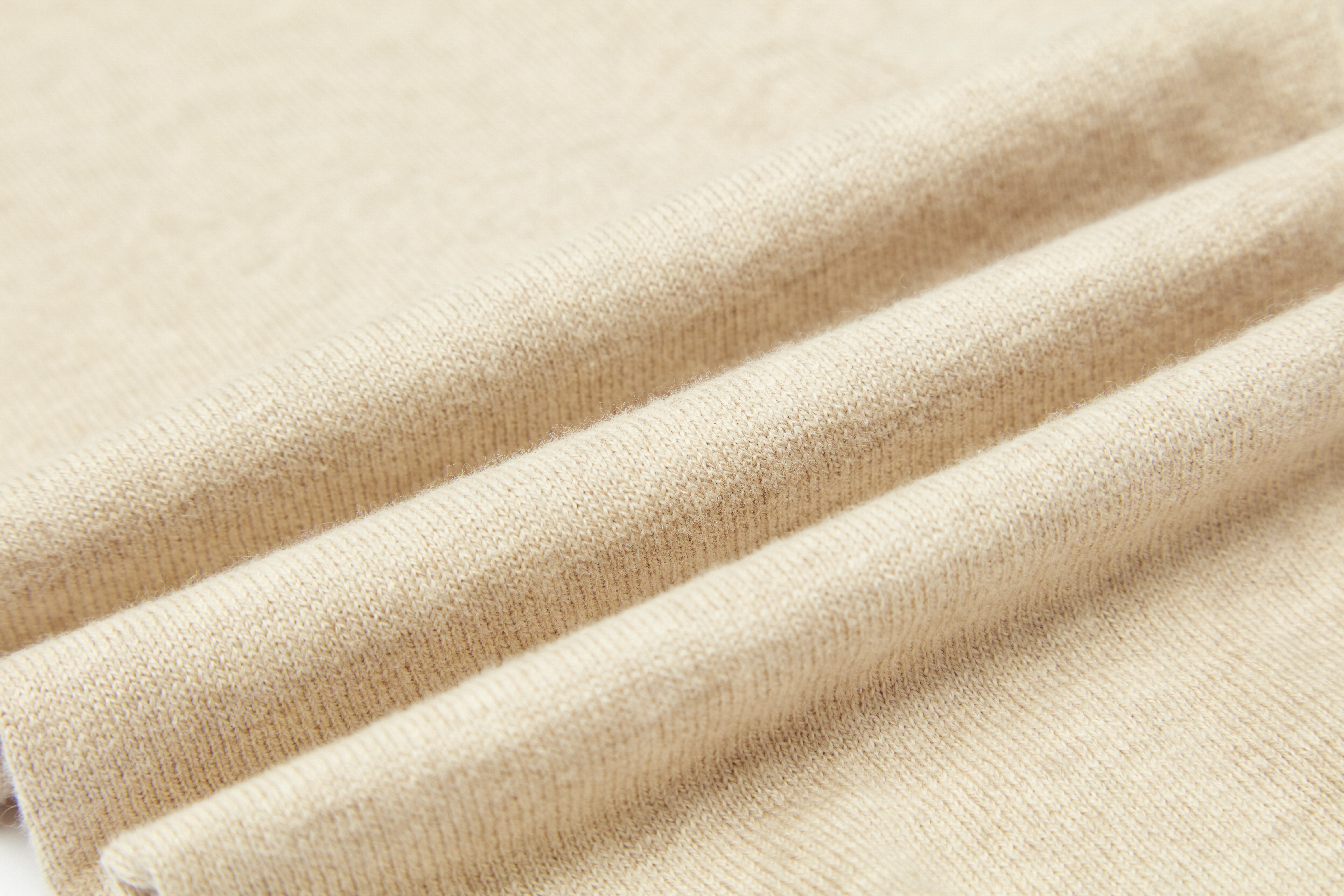 Beige Children's Knitted Long Pants 