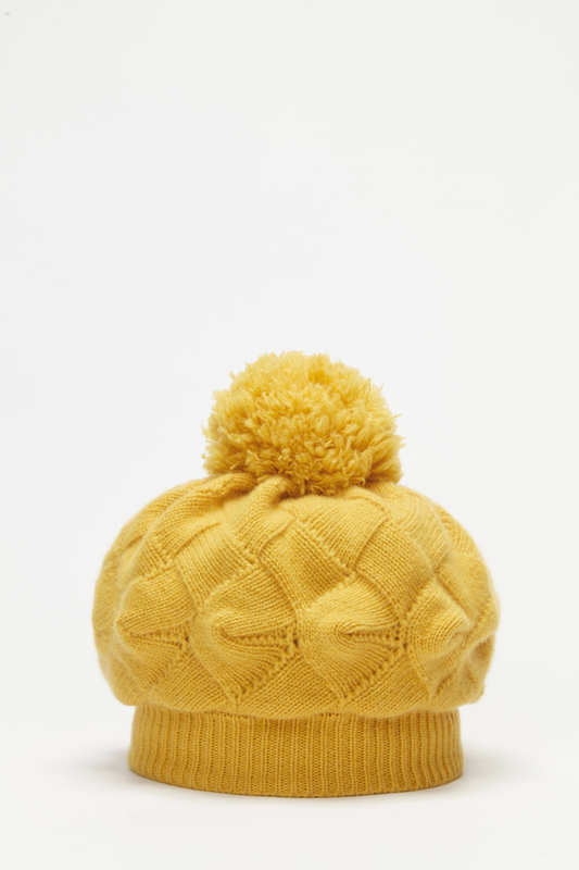 Winter Yellow Pumpkin Hat 