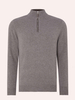 Men’s 1/4 Zipper Pullover in Wool Cashmere Mixed