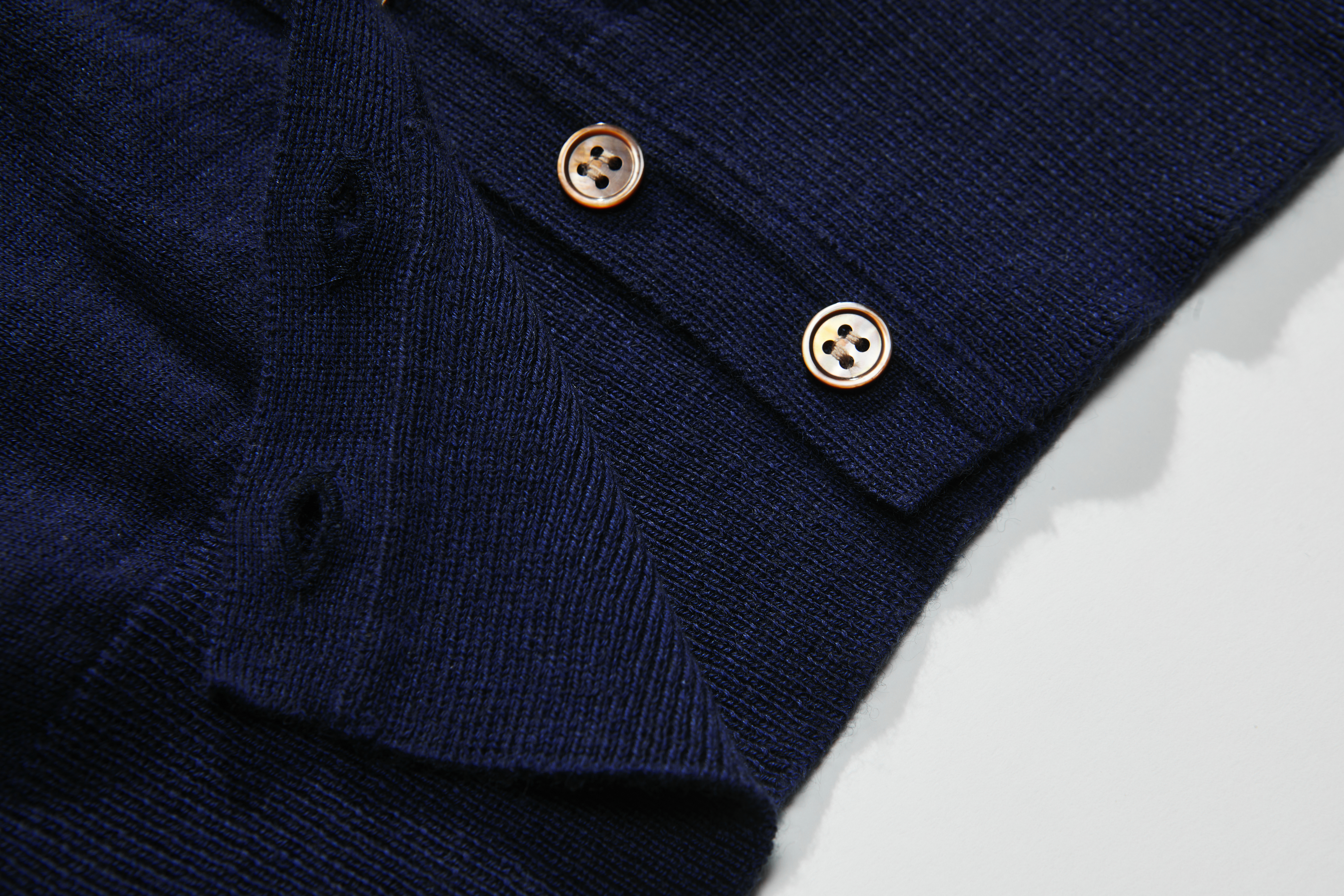 Classic Navy Cashmere Cardigan