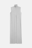 Women's Pure Cashmere High Neck Grey Dress