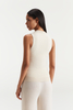 Women's White Pure Cashmere Tank Top 