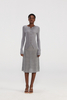 Shiny Silk Blended Knit Skirt