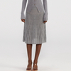 Shiny Silk Blended Knit Skirt