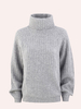 RIBBED CHUNKY CASHMERE TURTLENECK