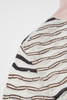 Women's Pink And Striped Turtleneck Pullover