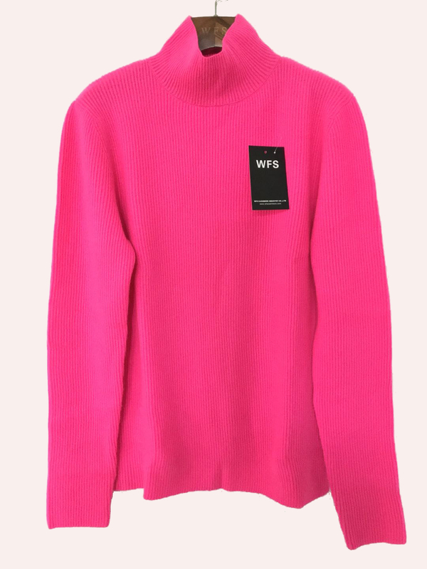 RIBBED CHUNKY CASHMERE SWEATER