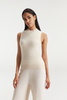 Women's White Pure Cashmere Tank Top 