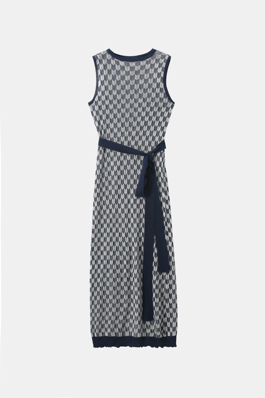 Silk Long Sleeveless Dress