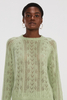 Lightweight Cashmere Sweater with Openwork Design