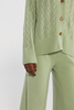 Chic Pure Cashmere Cardigan with Button