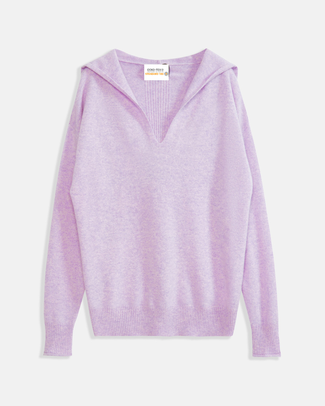 Women's Cashmere Purple Hoodie