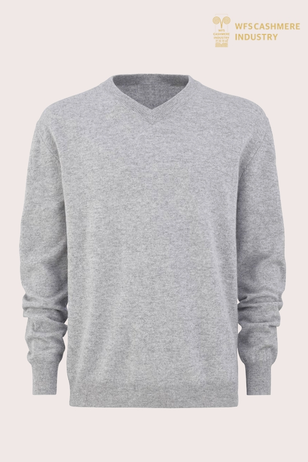 سویشرت مردانه یقه V خالص 12 گیگ ترمه خالص