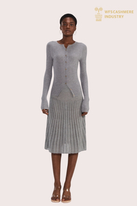 Luxe Shiny Silk Blended Knit Cardigan | Premium Lightweight OEM Manufacturer