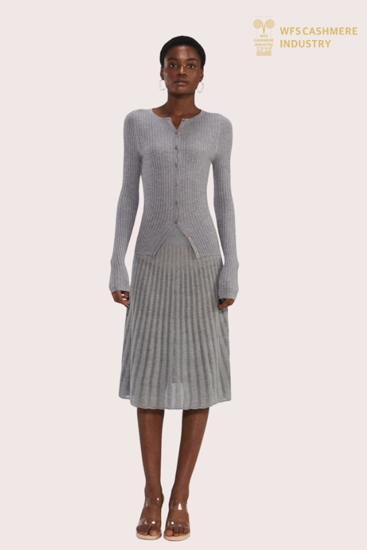 Luxe Shiny Silk Blended Knit Cardigan | Premium Lightweight OEM Manufacturer