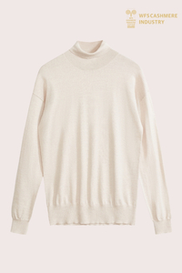 Premium Men's 12GG Pure Wool Turtleneck