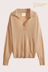 Premium Open-Neck Worsted Knit Pullover | 16-Gauge OEM