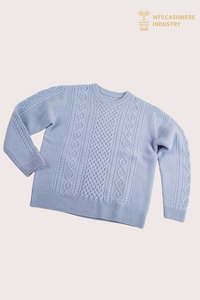 Men's Heavyweight Cable Knit Pure Cashmere Pullover