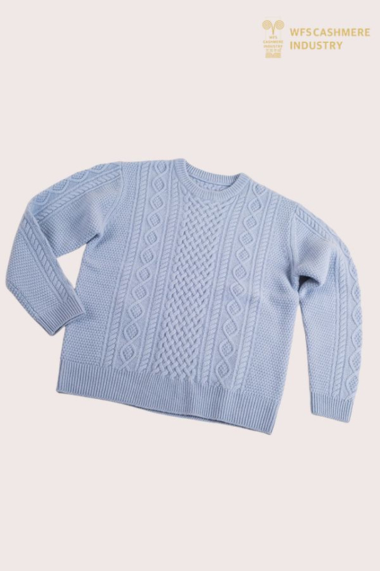 Men's Heavyweight Cable Knit Pure Cashmere Pullover