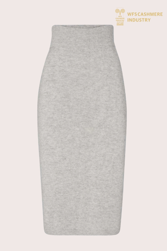 Elegant Pure Cashmere Knitted Skirt | Premium Women's Bottoms OEM Manufacturer