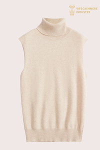 12GG Pure Cashmere Sleeveless Turtleneck | Luxury Layering OEM