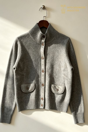 100% Baby Cashmere Collared Button Front Cardigan, 7GG S2618