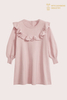 High-Quality Girl's Long Sleeve Dress | 95% Cotton 5% Cashmere Frock OEM Manufacturer