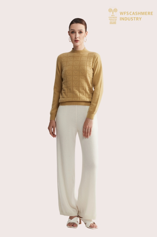 Seamless 3D Knit Cashmere Mesh Sweater | Advanced OEM