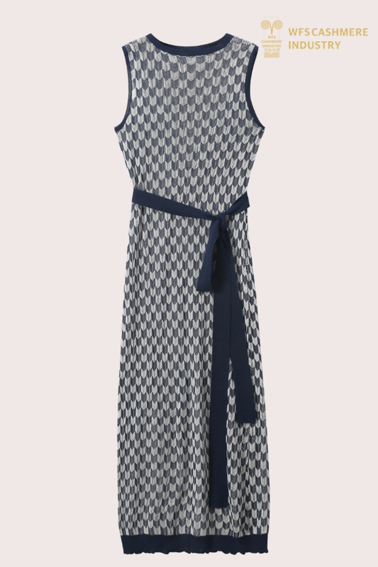 18GG Pure Silk Maxi Dress OEM | Luxury Knitwear Factory