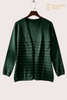 100% Cashmere Open Front V-Neck Cardigan, 12GG S2620