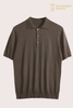 Premium Men's 16GG Silk-Cotton Blend Knit Polo