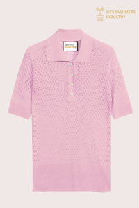 Premium Silk-Cashmere Pointelle Polo | Resort Wear OEM