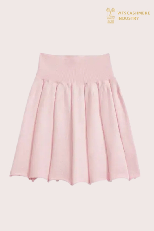 Girls' Cotton Cashmere Knit Skirt OEM