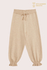 Ultra-Soft 100% Brushed Cashmere Beige Children's Knitted Pants | OEM Kidswear Manufacturer
