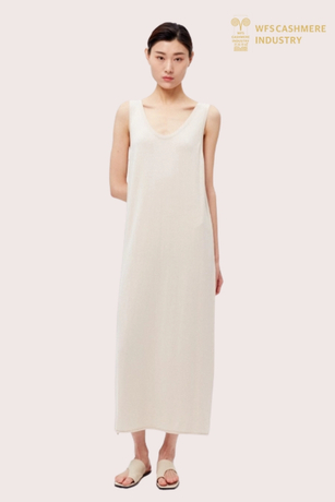 Women's Luxury Sleeveless Leisure Knit Long Dress | Loungewear OEM Manufacturer