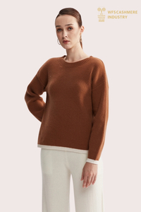 Dark Brown Long-sleeves Sweater